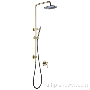 Gold Bath Mixer Дождь для ванной Набор для душа